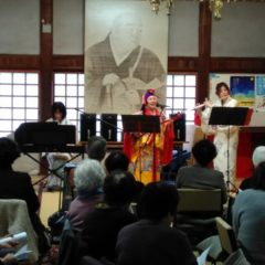 盆ちょうちん祭りで有名な浄名寺さんで、敬老会