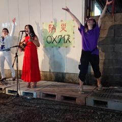 小郡下郷まつり、わらんちゃと共演