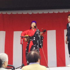 萩・福祉複合施設で、自衛隊エイサーとのコラボ！