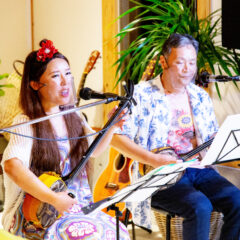 田舎の保健室LinkS(リンクス)での沖縄応援ライブ