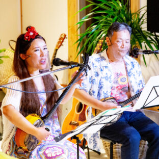 田舎の保健室LinkS(リンクス)での沖縄応援ライブ